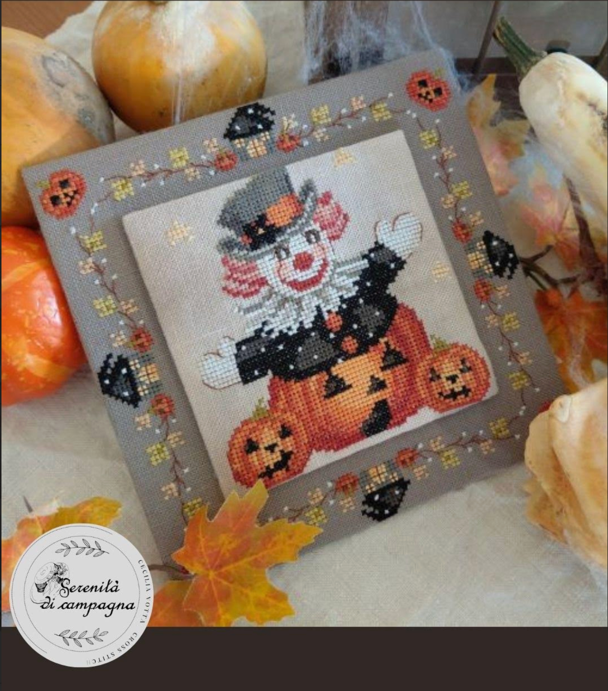 * PREORDER * Halloween - Pagliaccio ~ Serenita di Campagna ~ Needlework Marketplace 2026