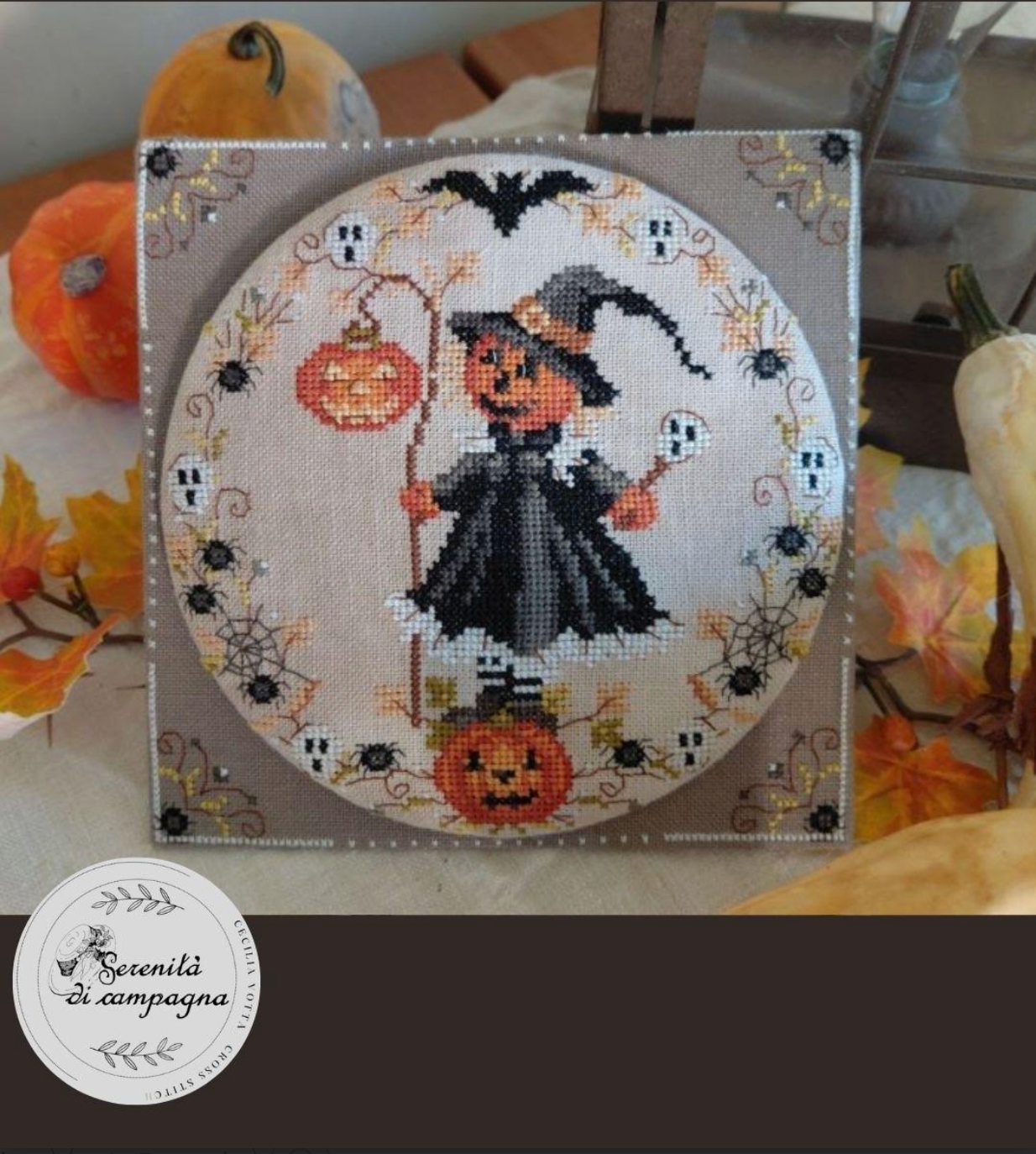 * PREORDER * Halloween - Strega Zucca ~ Serenita di Campagna ~ Needlework Marketplace 2026