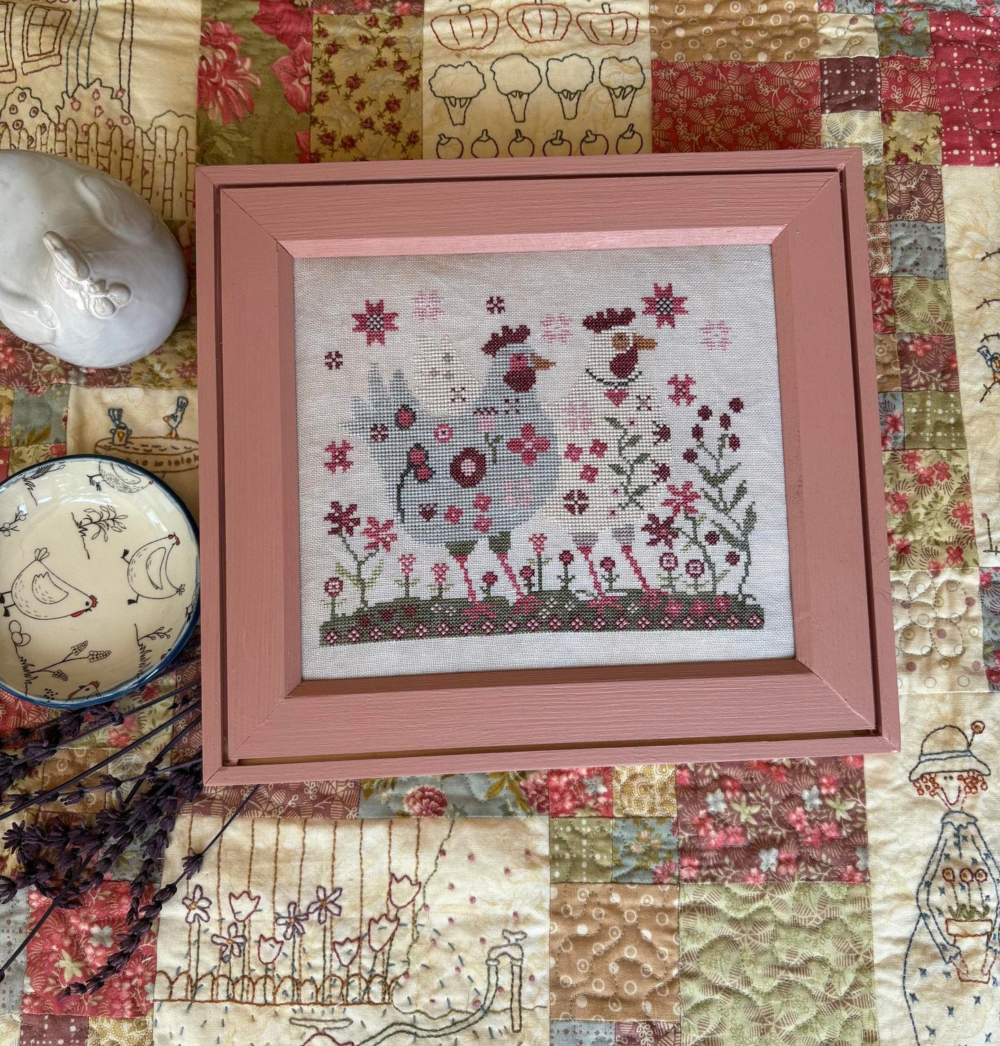 * PREORDER * Henpecked ~ Pansy Patch Quilts and Stitchery ~ Needlework Marketplace 2026