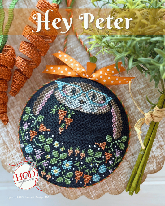 *PREORDER* Hey Peter - Chart & Mini Pin Pack ~ Hands on Design ~ Nashville Needlework Market 2026