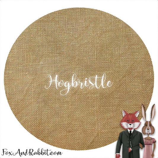 Hogbristle ~ 18 count Aida ~ Fox and Rabbit