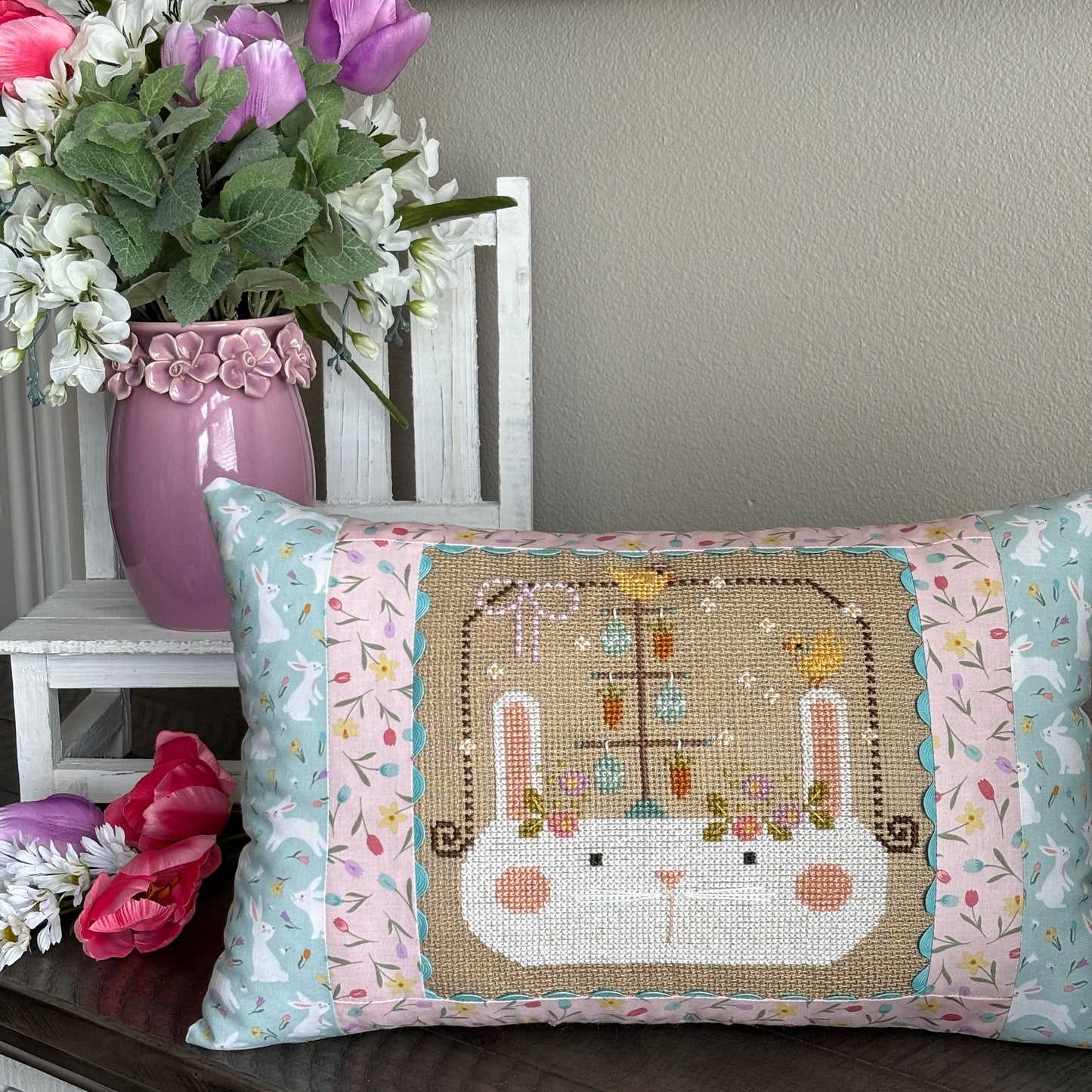Hoppy Easter ~ Chart & Floss Conversion Pack ~ With Thy Needle & Thread