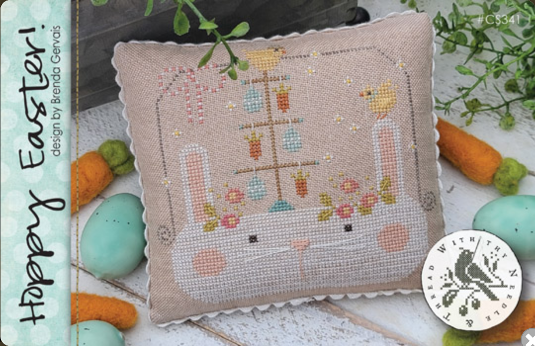 Hoppy Easter ~ Chart & Floss Conversion Pack ~ With Thy Needle & Thread