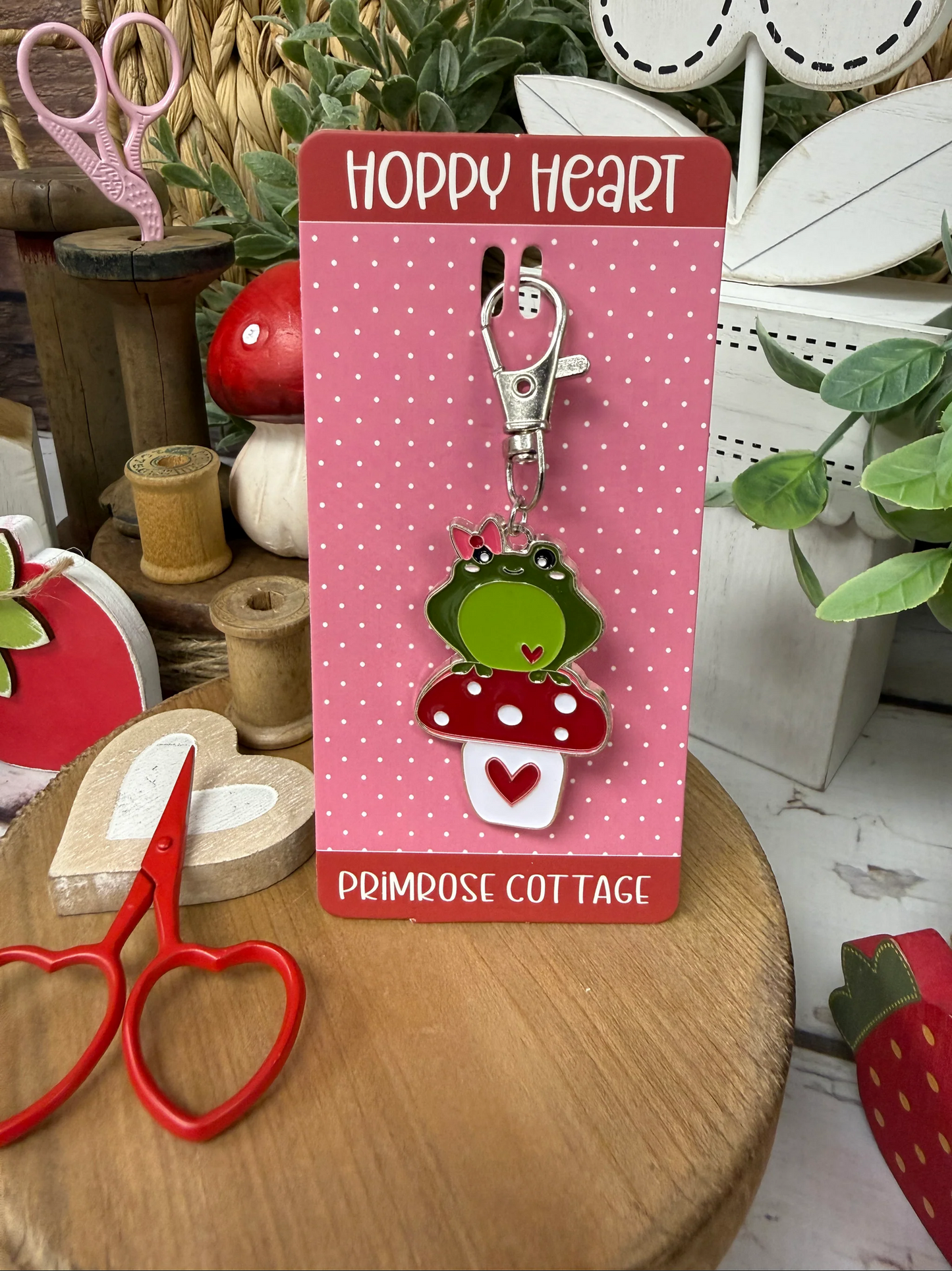 Hoppy Heart Charm ~ Primrose Cottage