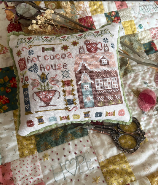 Hot Cocoa House ~ Houses on Stitchery Lane #4 ~ Pansy Patch Quilts & Stitchery