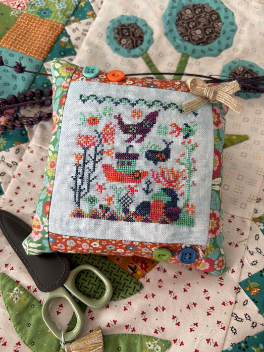*PREORDER* Houseboat Hangout ~ Beneath the Waves Palette ~ Pansy Patch Quilts and Stitchery ~ Nashville Needlework Market 2026