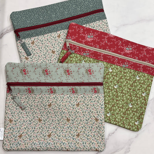 NEW! ~ Tilda - Merry Little Christmas ~ Fabric Front Project Bag ~ BellaRose Needleworks