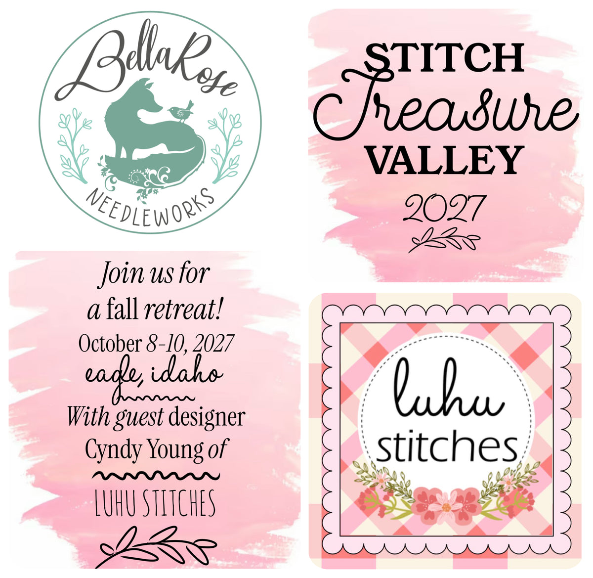 Stitch Treasure Valley 2027 ~ Cross Stitch Retreat with Luhu Stitches