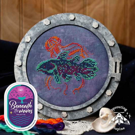 In the Depths ~ Beneath the Waves Palette ~ Sprouting Lupine ~ Nashville Needlework Market 2026