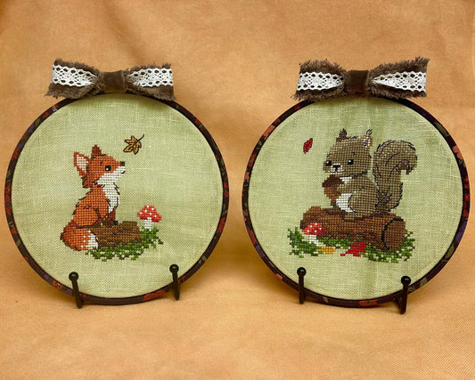 * PREORDER * Li'l Critters - Li'l Fox & Li'l Squirrel ~ The Stitchin' Kitten ~ Needlework Marketplace 2026