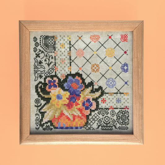 PRE-ORDER ** Linoleum Rug ~ Needlework Marketplace 2025 ~ JEDxStitch