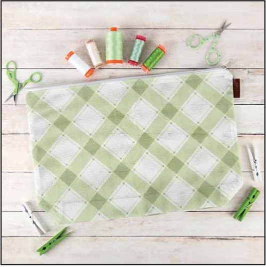 Mad for Plaid Project Bag ~ Olive ~ It's Sew Emma