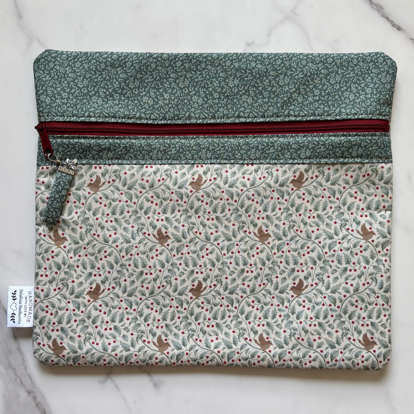 Tilda - Merry Little Christmas ~ Fabric Front Project Bag ~ BellaRose Needleworks