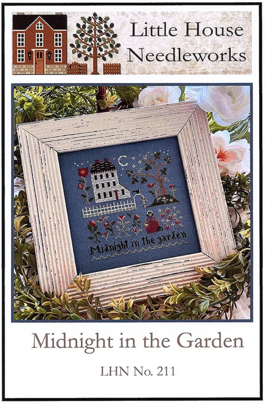 Midnight in the Garden ~ Chart and Floss Pack ~ Little House Needleworks