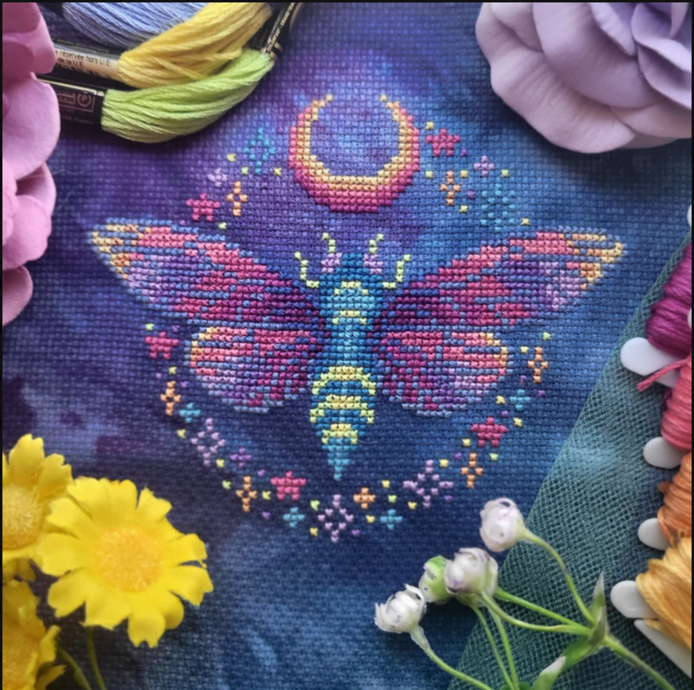* PREORDER * Neon Cicada ~ BAD Stitch ~ Needlework Marketplace 2026