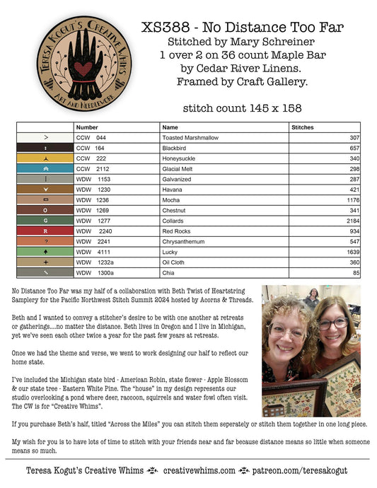 *PREORDER* No Distance Too Far ~ Teresa Kogut ~ Nashville Needlework Market 2026