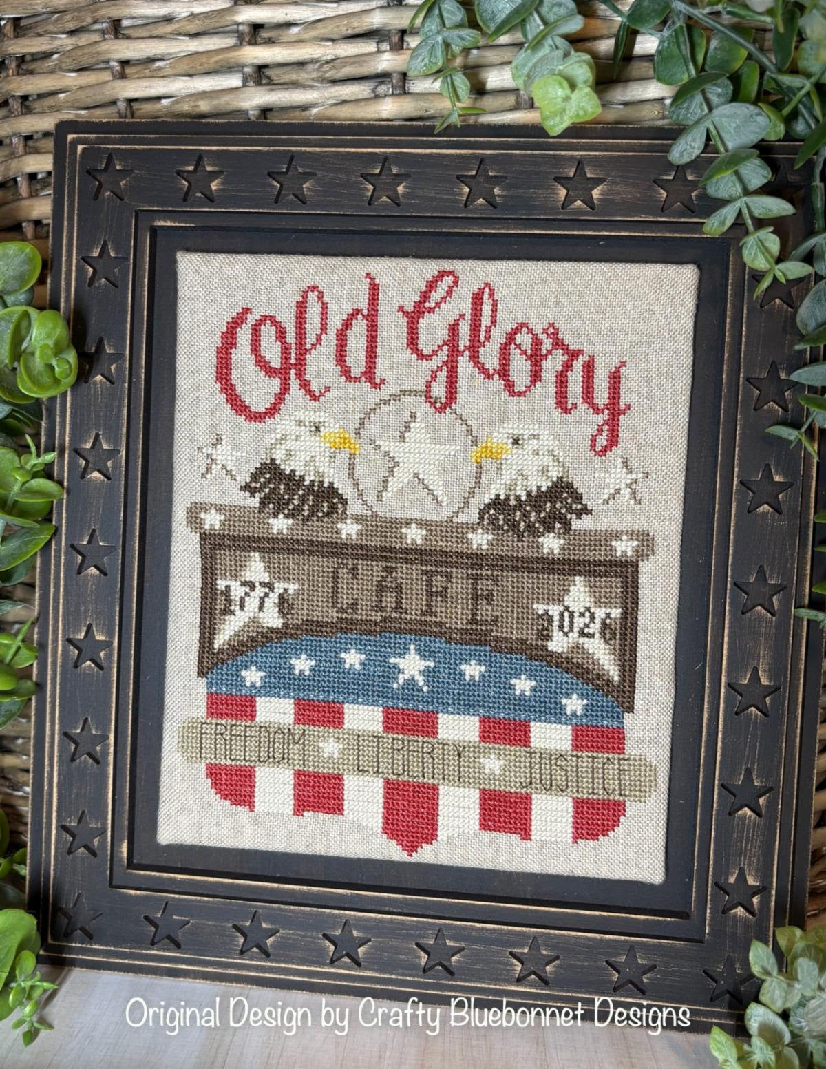 *PREORDER* Old Glory Cafe ~ Crafty Bluebonnet Designs ~ Nashville Needlework Market 2026