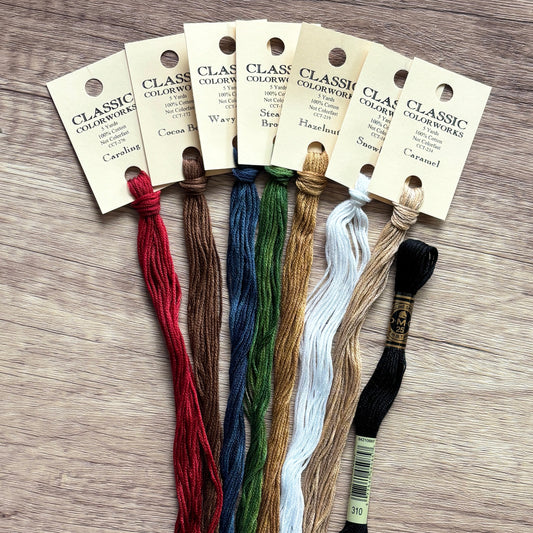 Patriotic Alphabet - Chart & Floss Pack ~ The Scarlett House