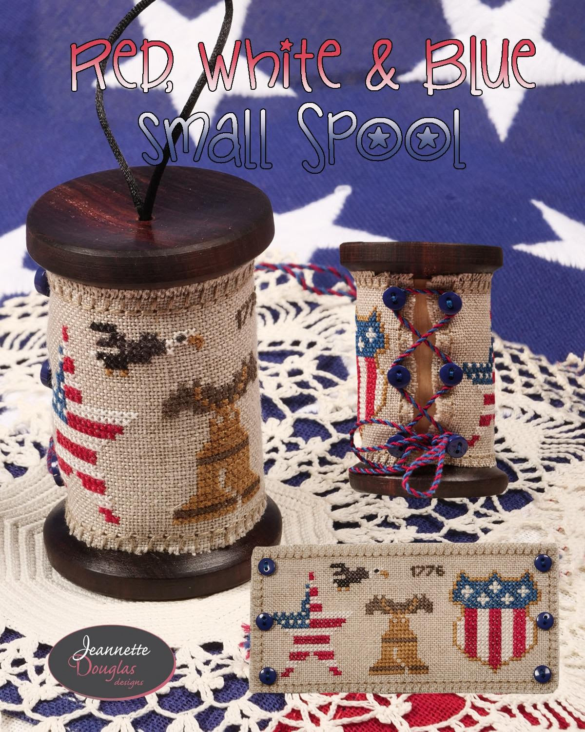*PREORDER* Patriotic Sampler 2 & Silk Floss Pack ~ Jeannette Douglas ~ Nashville Needlework Market 2026