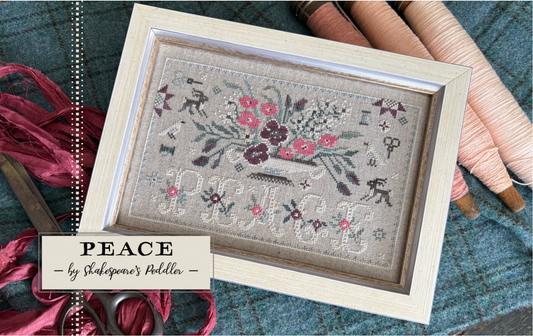 *PREORDER* Peace - Chart & Limited Edition Floss Pack ~ Shakespeare's Peddler ~ Nashville Needlework Market 2026