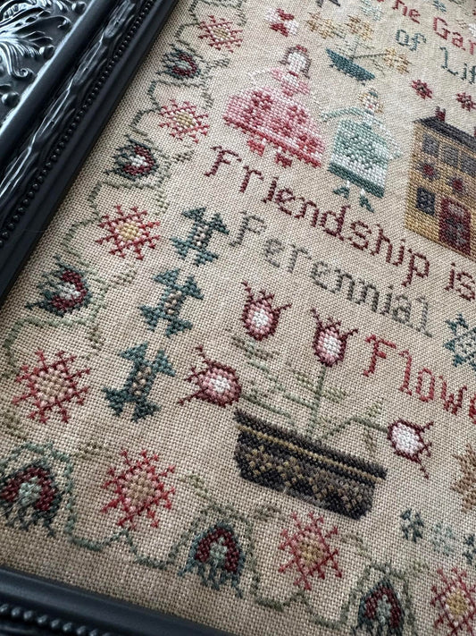 *PREORDER* Perennial Flower Sampler ~ Pansy Patch Quilts and Stitchery~ Nashville Needlework Market 2026