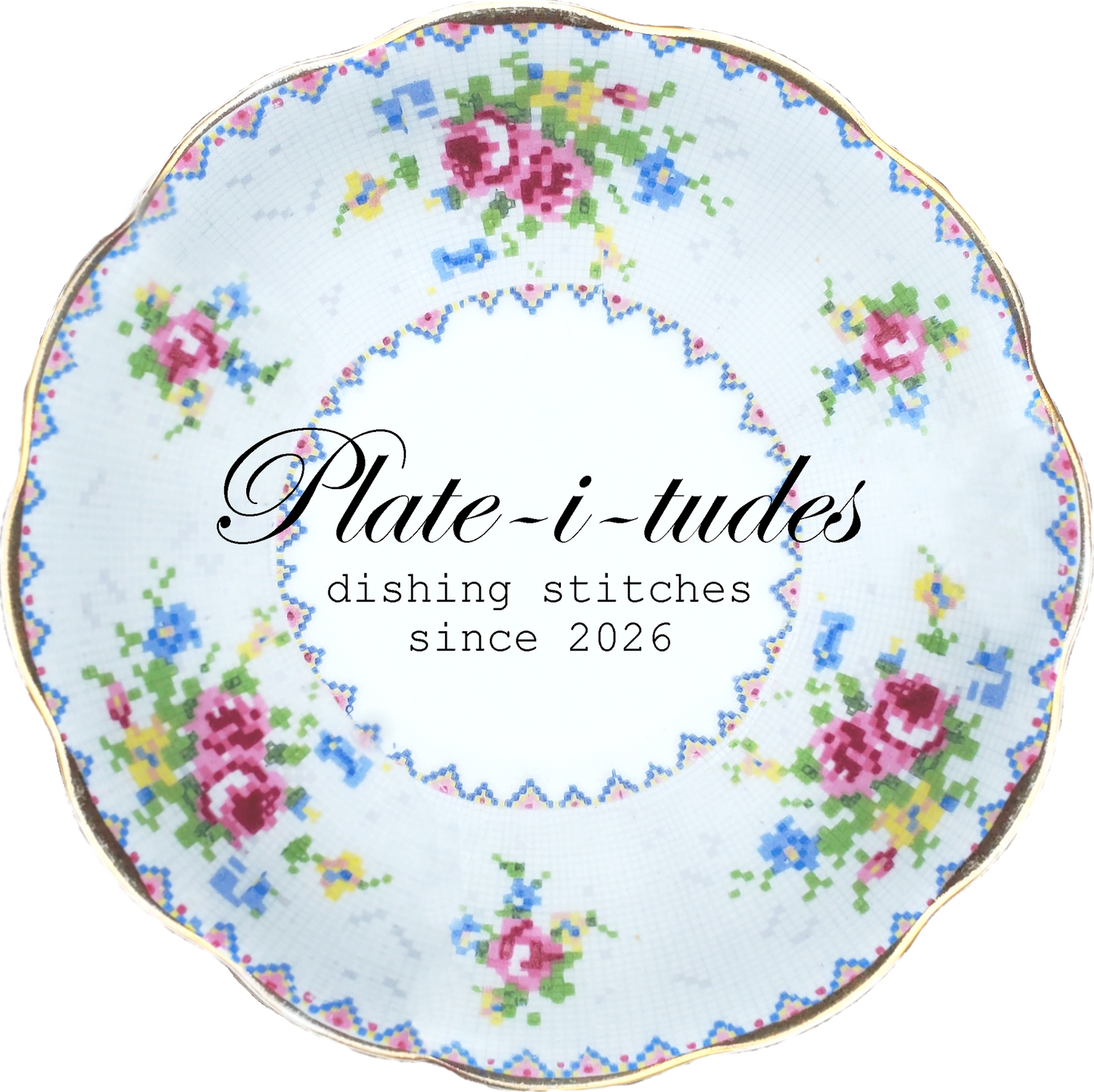 Not Without My Dogs ~ Plate-i-tudes Collaboration ~ Pansy Patch Quilts & Stitchery
