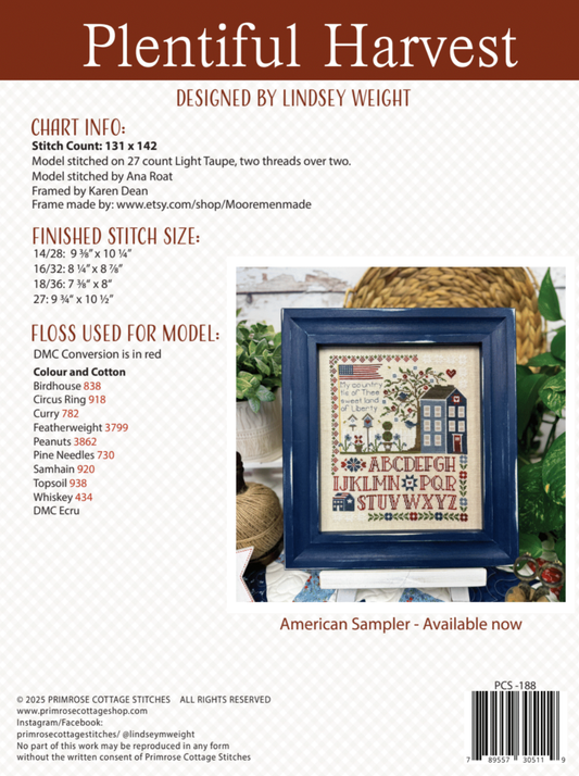 Coming Soon!! ~ Plentiful Harvest ~ Primrose Cottage