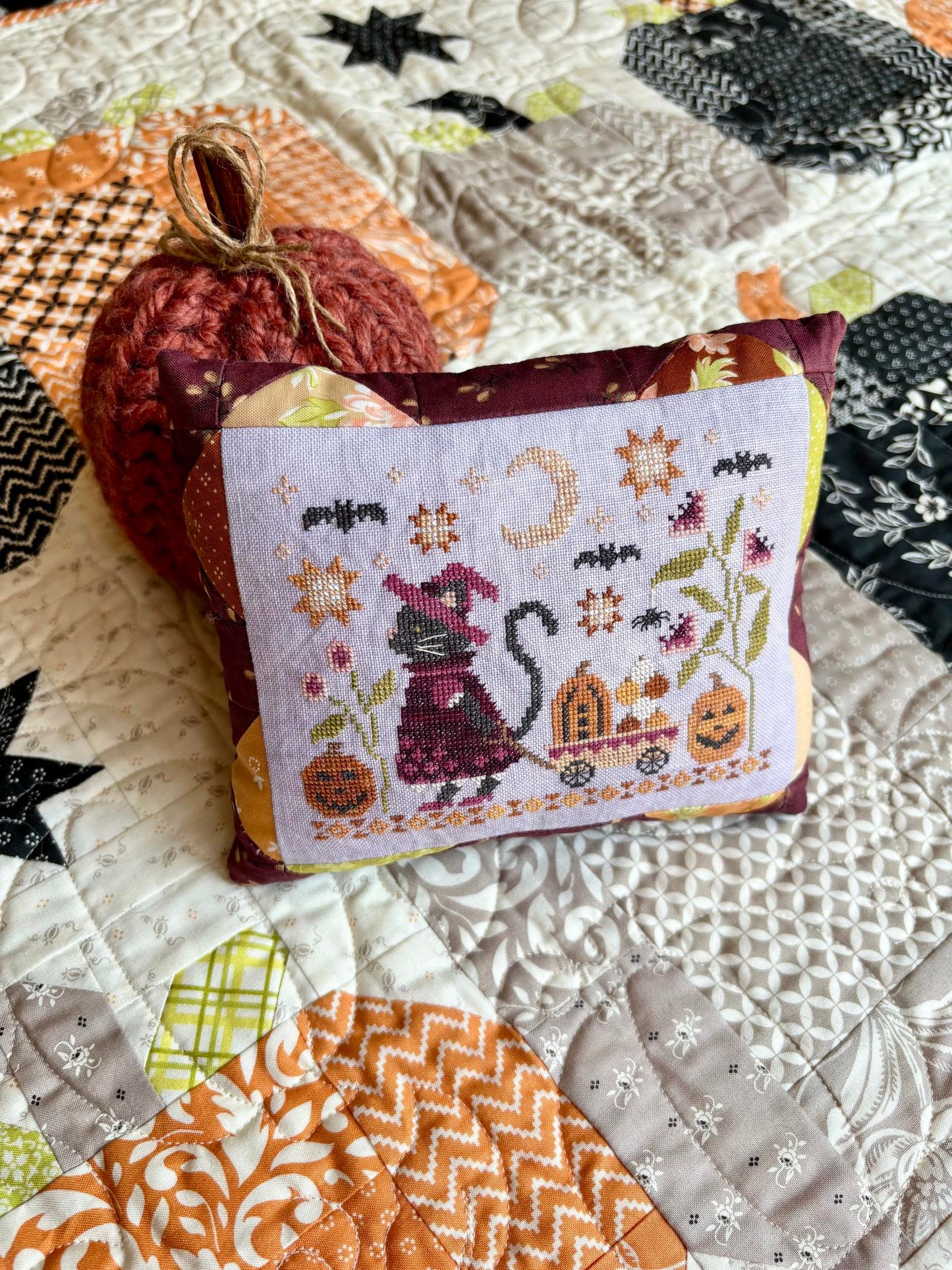 * PREORDER * Postcat's Halloween Delivery ~ Bluberry Ridge Designs ~ Needlework Marketplace 2026
