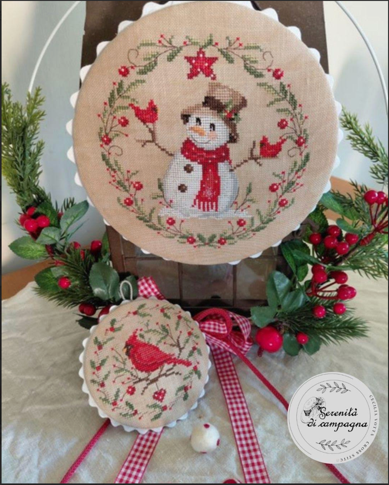 * PREORDER * Profumo di Natale - Snowman ~ Serenita di Campagna ~ Needlework Marketplace 2026
