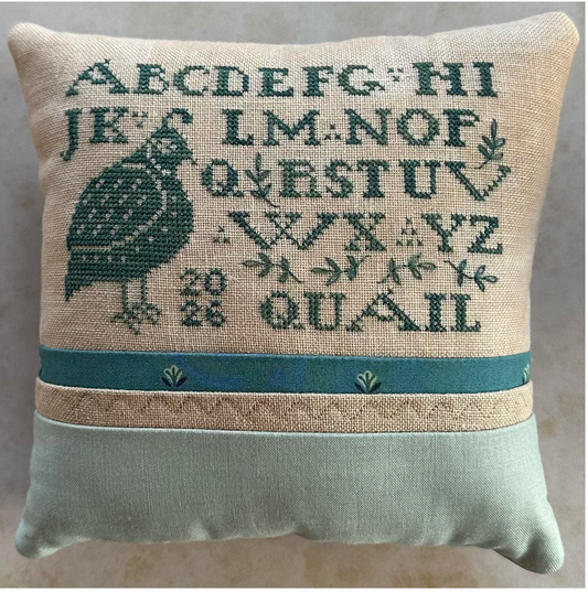 *PREORDER* Quail Sampler ~ Heart in Hand  ~ Nashville Needlework Market 2026