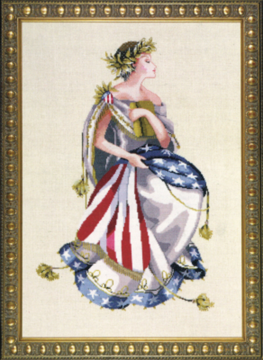 PREORDER ~ Queen of Freedom ~ LIMITED RELEASE ~ Chart and Mill Hill Embellishment Pack ~ Mirabilia