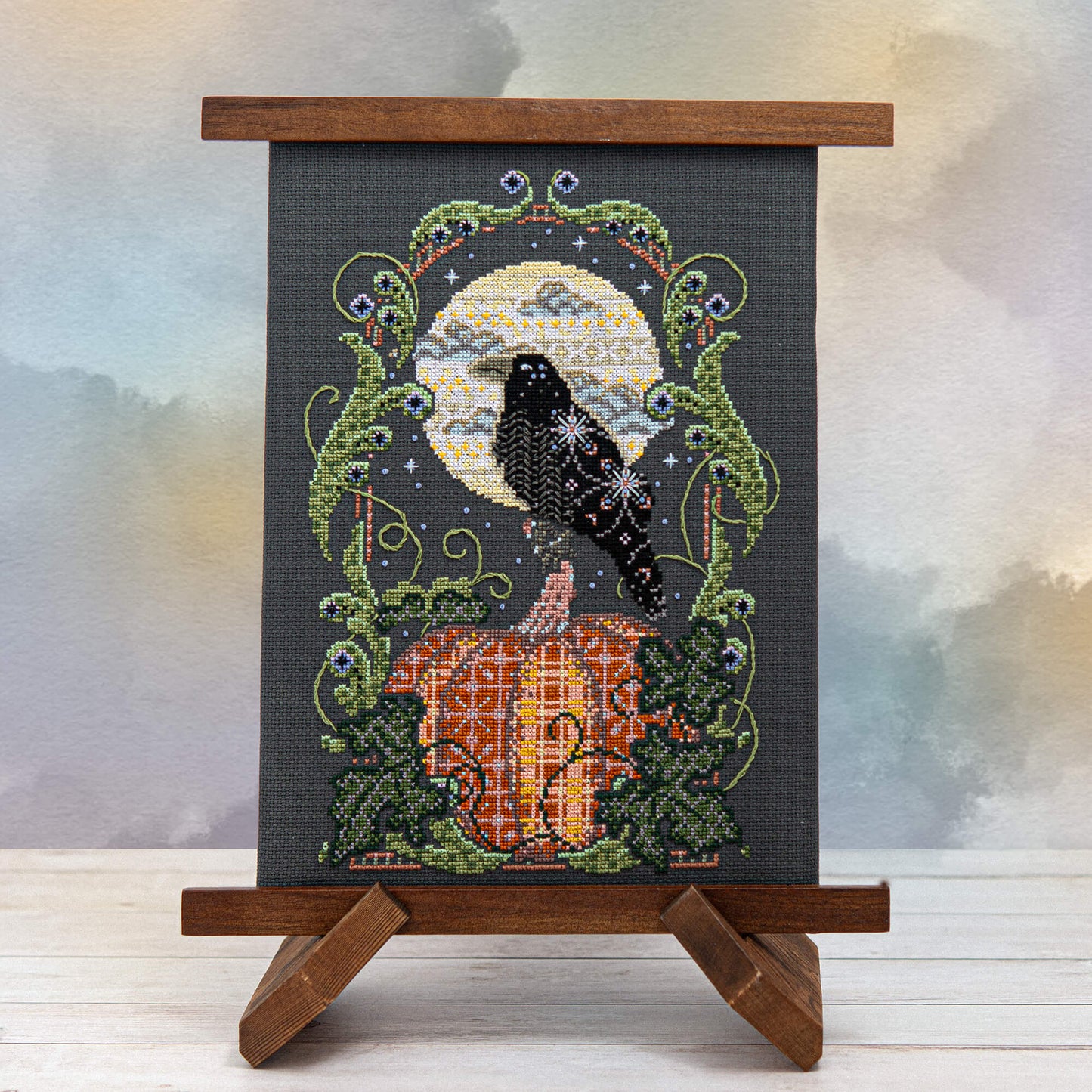 Raven's Harvest Moon - Chart & Floss Pack ~ Market Exclusive ~ Counting Puddles ~ Nashville Needlework Market 2026