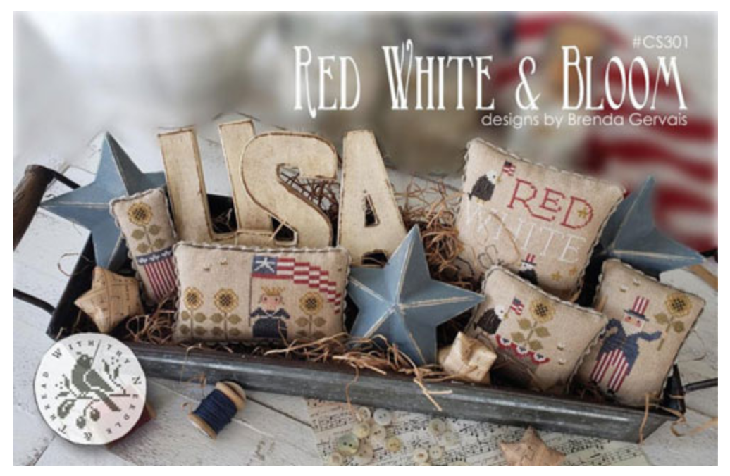Red, White & Bloom ~ With Thy Needle & Thread