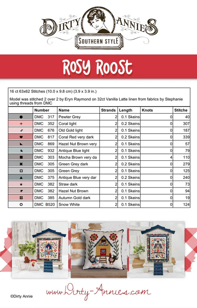 Rosy Roost ~ Dirty Annie's Southern Style