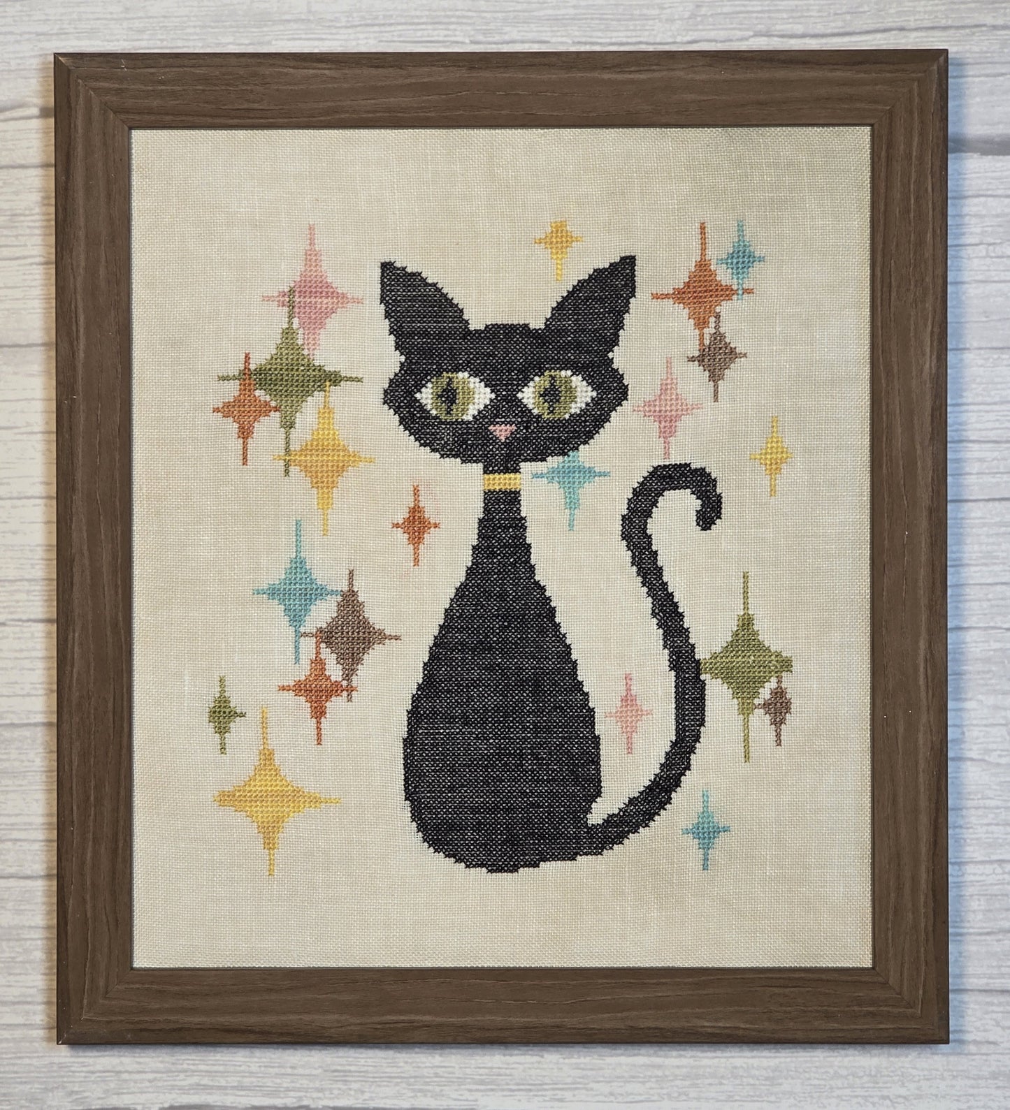 * PREORDER * Samantha (Mid-Century Feline) ~ Wildflower Stitching ~ Needlework Marketplace 2026