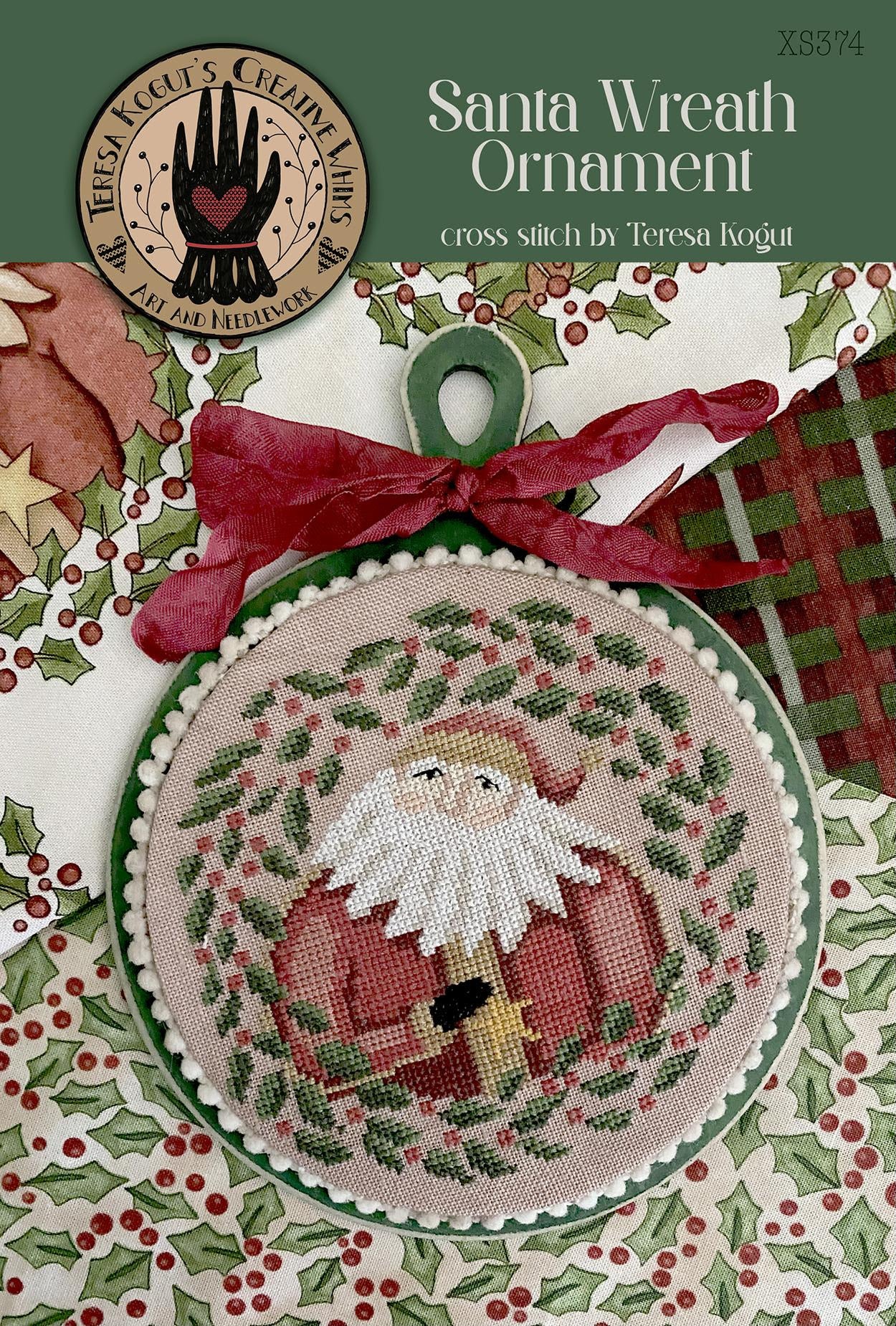 Coming Soon! ~ Santa Wreath Ornament ~ Teresa Kogut