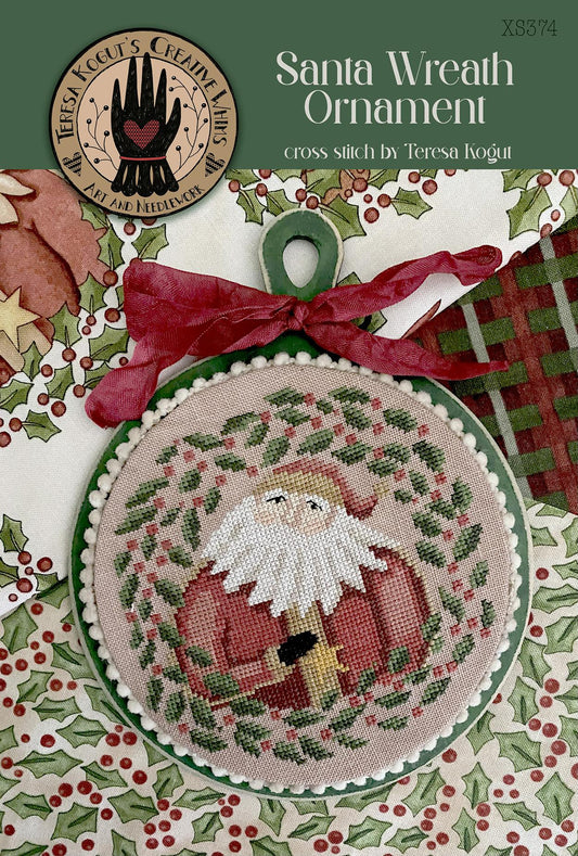 Coming Soon! ~ Santa Wreath Ornament ~ Teresa Kogut
