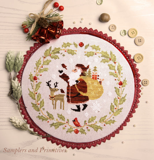 * PREORDER * Santa and Friends ~ Samplers and Primitives ~ Needlework Marketplace 2026