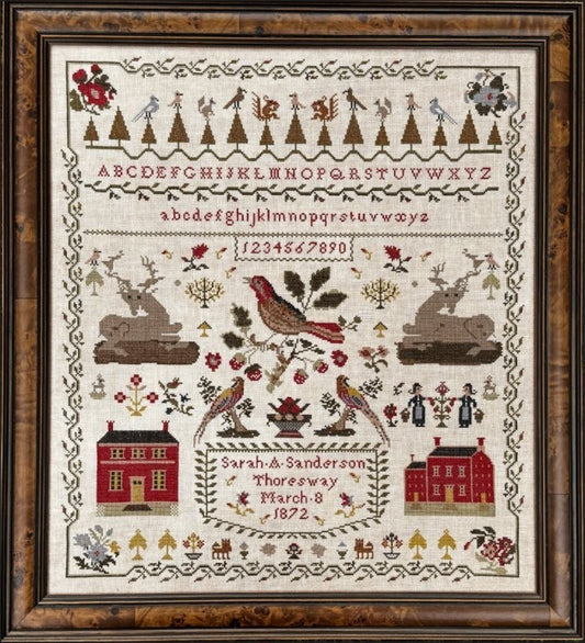 PRE-ORDER ** Sarah Sanderson 1872 ~ Needlework Marketplace 2025 ~ The Scarlett House