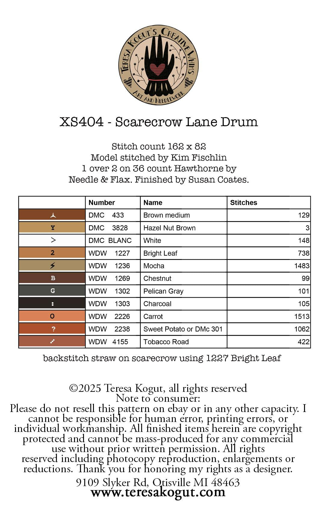 * COMING SOON * Scarecrow Lane Drum ~ Teresa Kogut