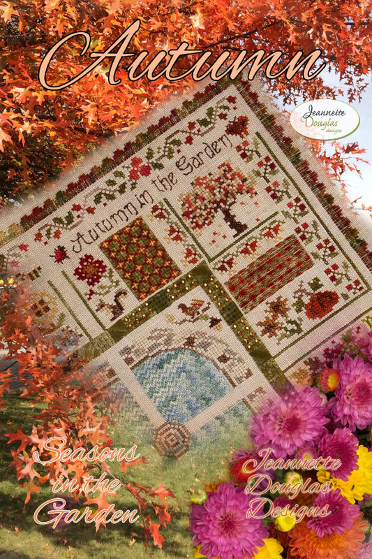 Seasons in the Garden - Autumn ~ Chart & Embellishment Pack ~ Jeannette Douglas