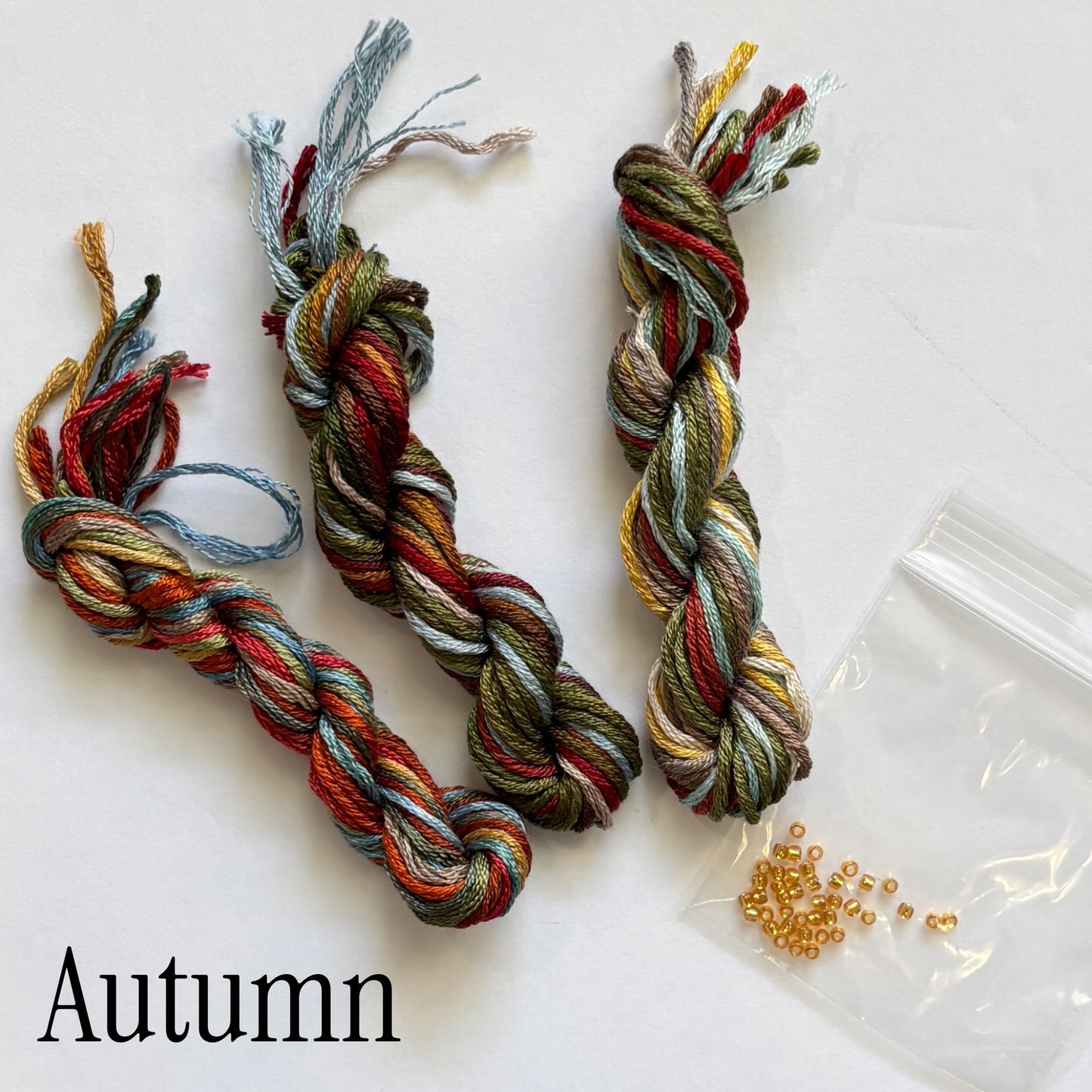 Seasons in the Garden - Autumn ~ Chart & Embellishment Pack ~ Jeannette Douglas