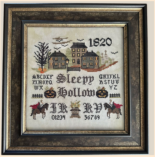 PRE-ORDER ** Sleepy Hollow Sampler ~ Needlework Marketplace 2025 ~ Finally a Farmgirl