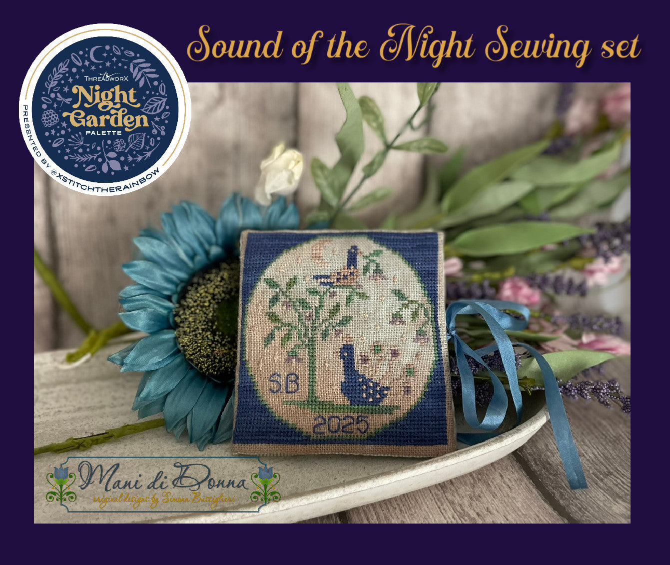 Sound of the Night ~ ThreadworX Night Garden Palette ~ Exclusive ~ Mani di Donna