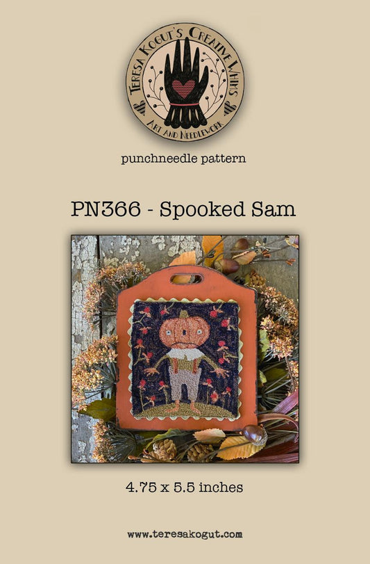 *PRE-ORDER* Spooked Sam ~ Punchneedle ~ Teresa Kogut