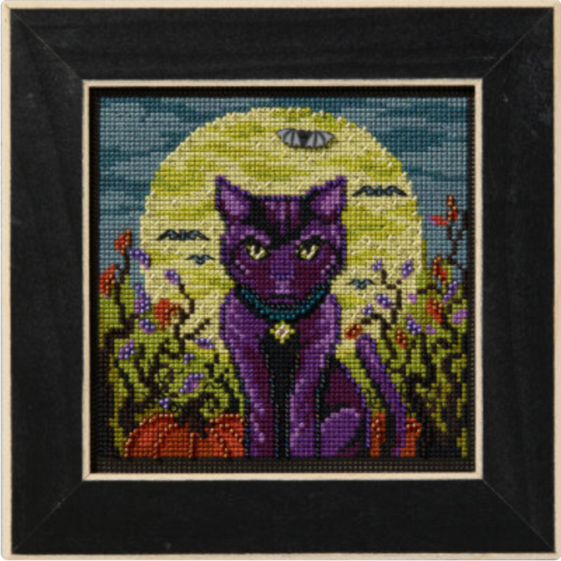 Spooky Cat ~ Beaded Kit ~ Mill Hill Buttons and Beads