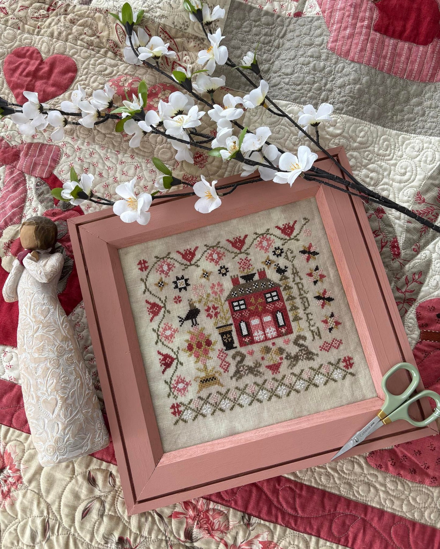 Spring Garden at Cranberry Manor ~ Pansy Patch Quilts and Stitchery