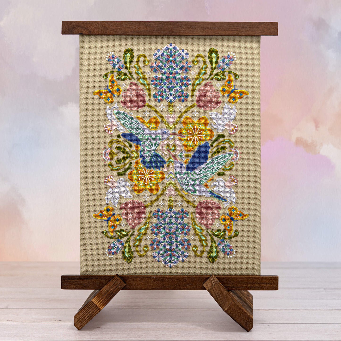 Spring Hummingbird Mandala ~ Market Exclusive ~ Counting Puddles ~ Nashville Needlework Market 2026
