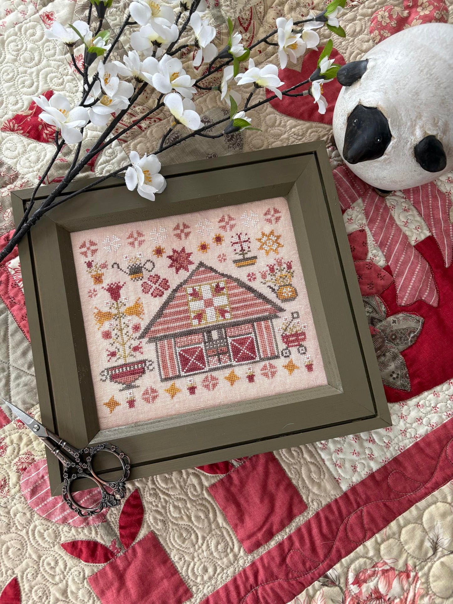 Spring Quilt Barn ~ Pansy Patch Quilts and Stitchery