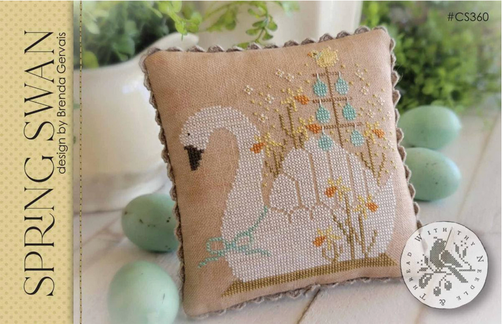 Spring Swan ~ With Thy Needle & Thread